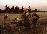 Daniel Ridgway Knight Knight The Harvesters painting